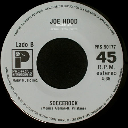 Joe Hood - Bienvenidos / Soccerock side B