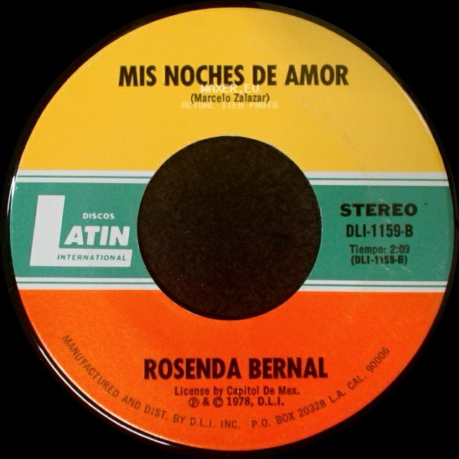 Rosenda Bernal - Mi Compadre Manuel / Mis Noches De Amor side B