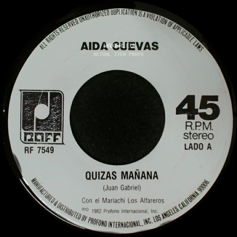 Aida Cuevas - Quizas Mañana / Tu No Me Conoces side A