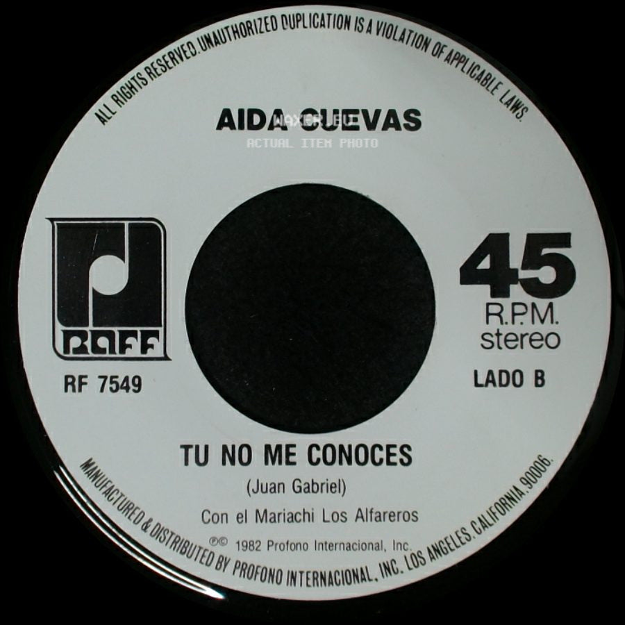 Aida Cuevas - Quizas Mañana / Tu No Me Conoces side B