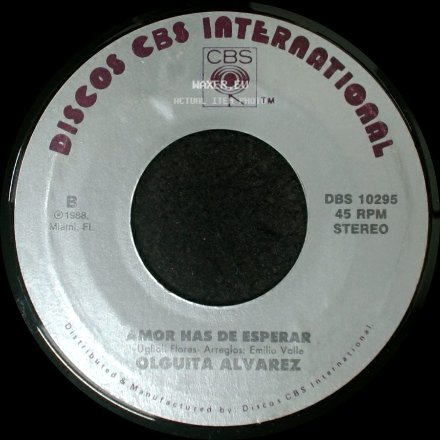 Olguita Alvarez - Hechizo De Amor / Amor Has De Esperar side B