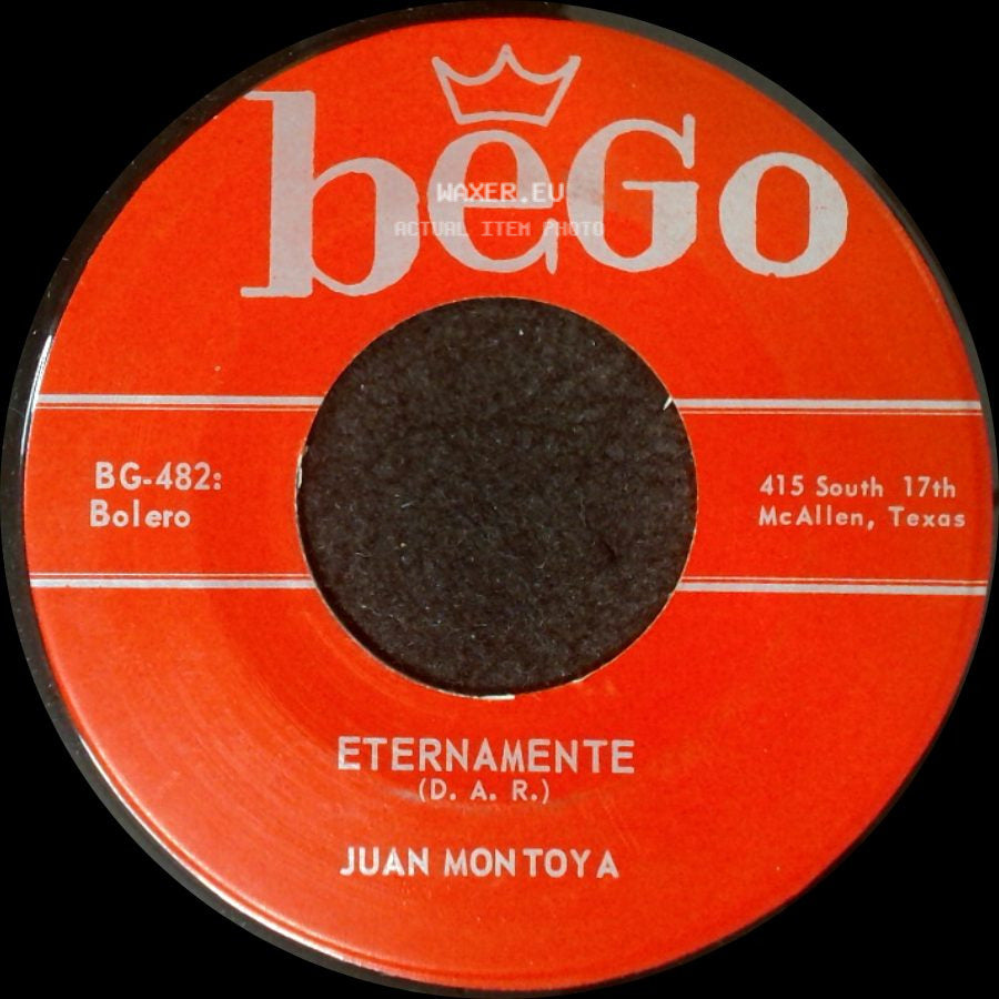 Juan Montoya - Canto Mi Dolor / Eternamente side B