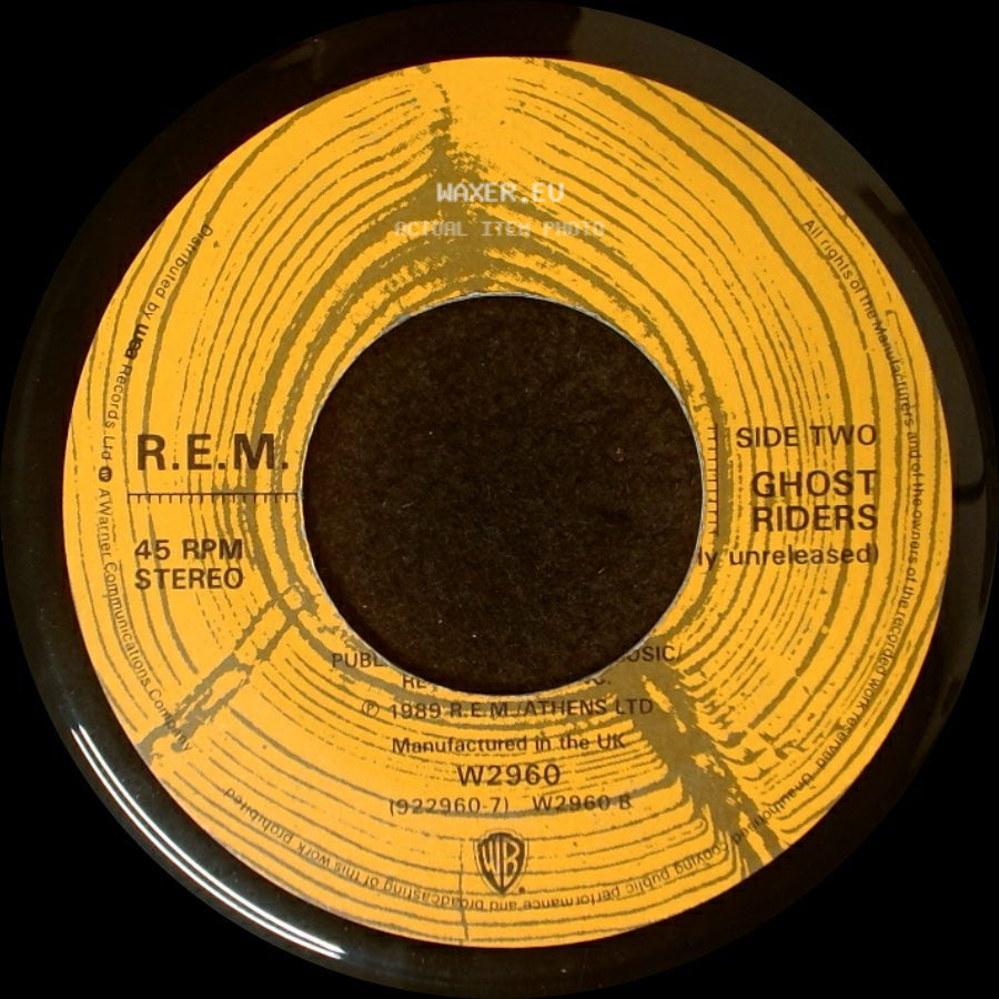 R.E.M. - Orange Crush (Lp Version) / Ghost Riders side B