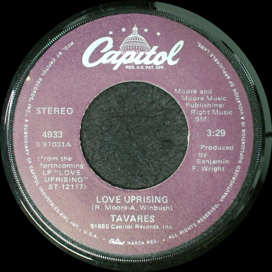 Tavares - Hot Love / Love Uprising side B