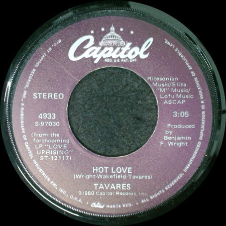 Tavares - Hot Love / Love Uprising side A