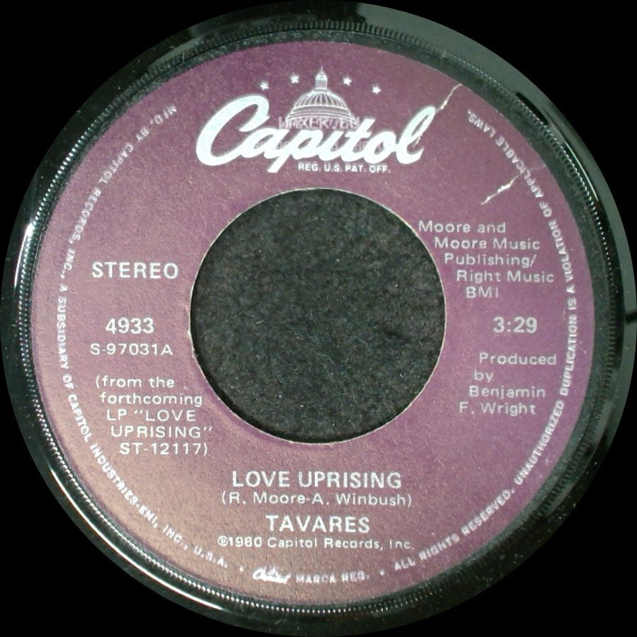 Tavares - Hot Love / Love Uprising side B