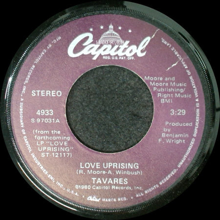 Tavares - Hot Love / Love Uprising side B