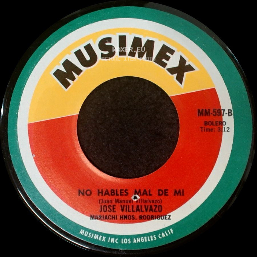 Jose Villalvazo - America Latina / No Hables Mal De Mi side B
