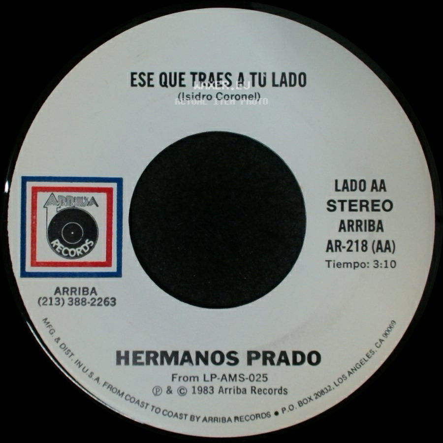Hermanos Prado - Supe Perder / Ese Que Traes A Tú Lado side B