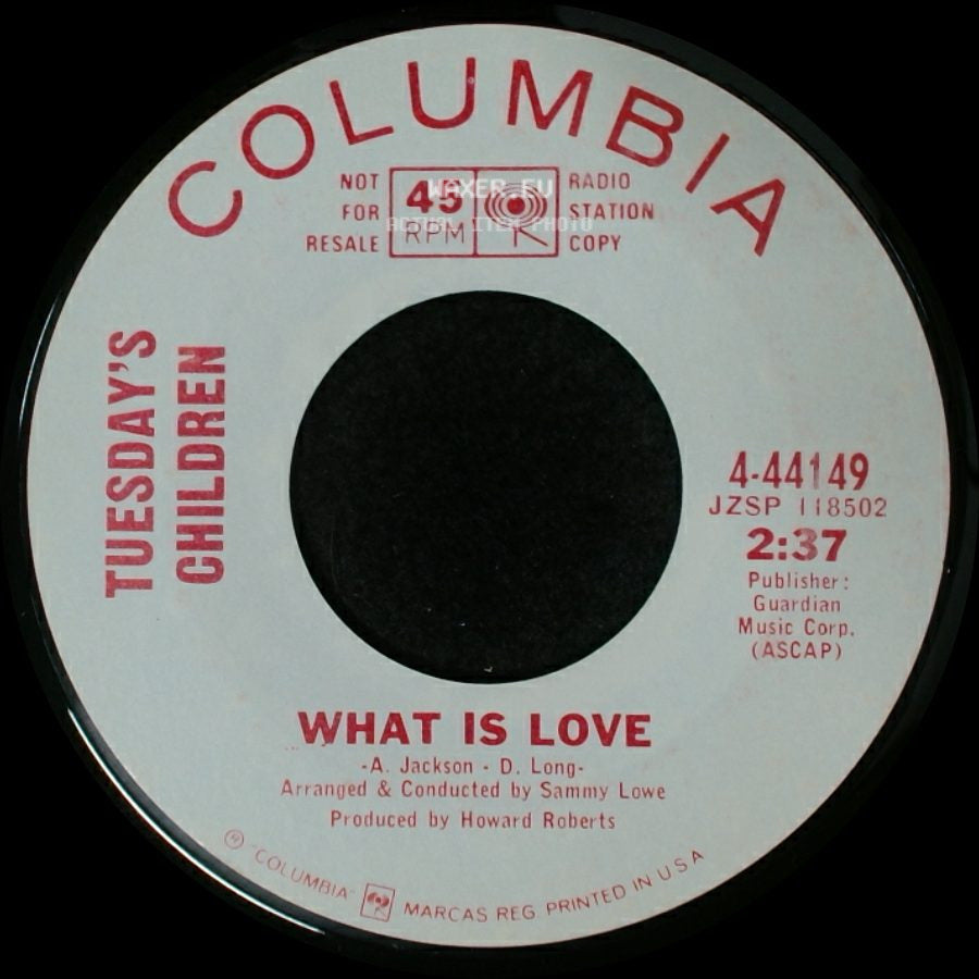 Tuesday's Children - I Close My Eyes / What Is Love side B