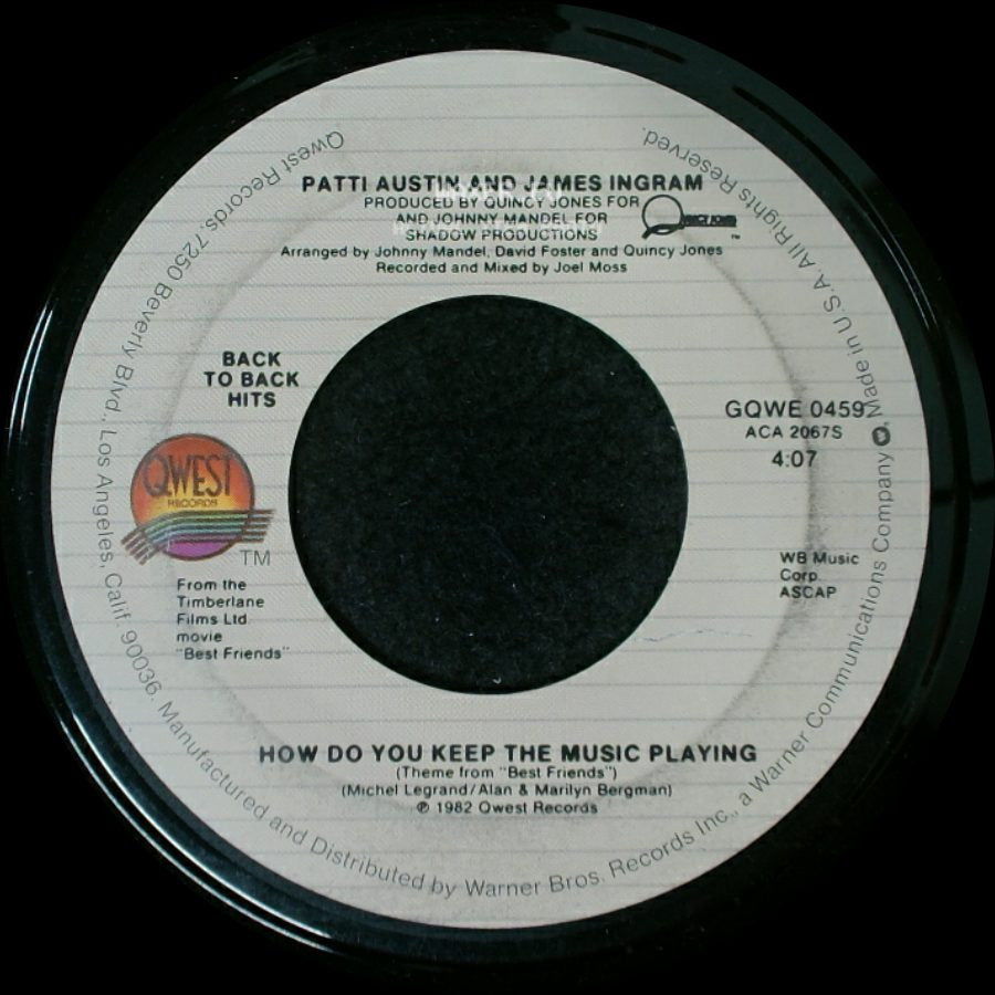 Patti Austin And James Ingram - Baby, Come To Me / How Do You Keep The Music Playing side B