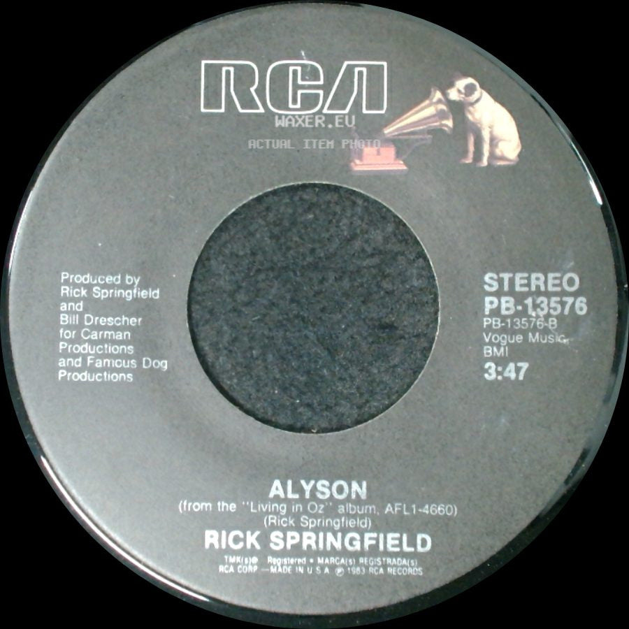 Rick Springfield - Alyson / Human Touch side A