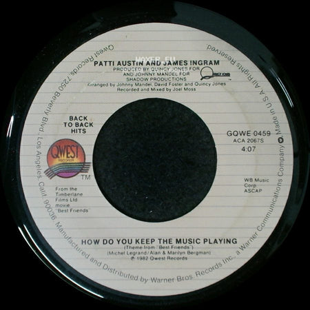 Patti Austin And James Ingram - Baby, Come To Me / How Do You Keep The Music Playing side B