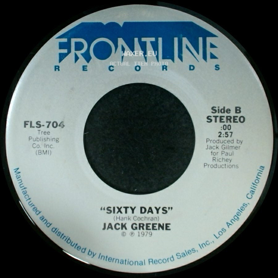 Jack Greene - Yours For The Taking / Sixty Days side B
