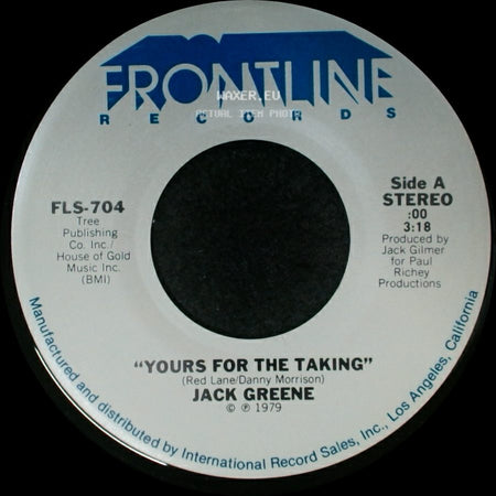 Jack Greene - Yours For The Taking / Sixty Days side A