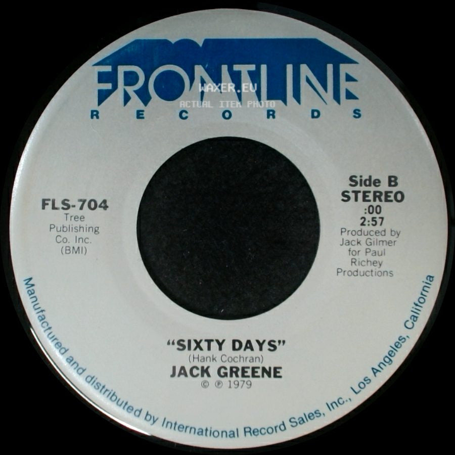 Jack Greene - Yours For The Taking / Sixty Days side B