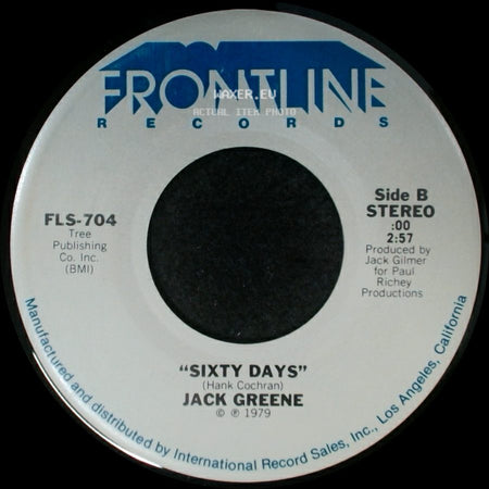 Jack Greene - Yours For The Taking / Sixty Days side B