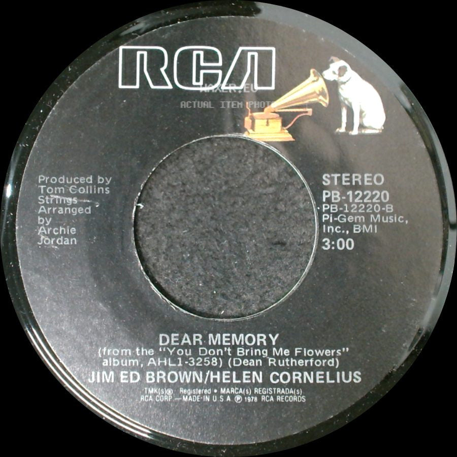 Jim Ed Brown/Helen Cornelius - Dear Memory / Don't Bother To Knock side A