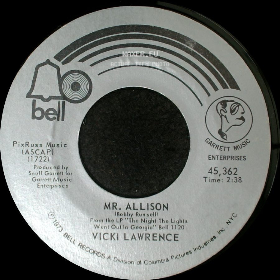 Vicki Lawrence - He Did With Me / Mr. Allison side B