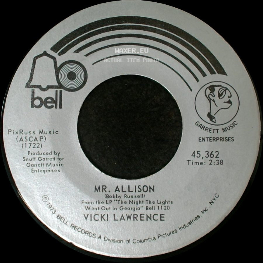 Vicki Lawrence - He Did With Me / Mr. Allison side B