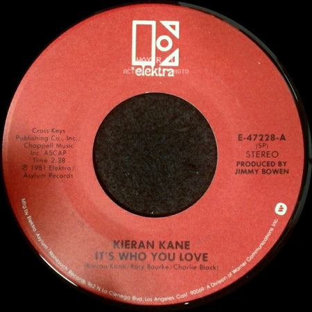 Kieran Kane - It's Who You Love / Doctor's Orders side A
