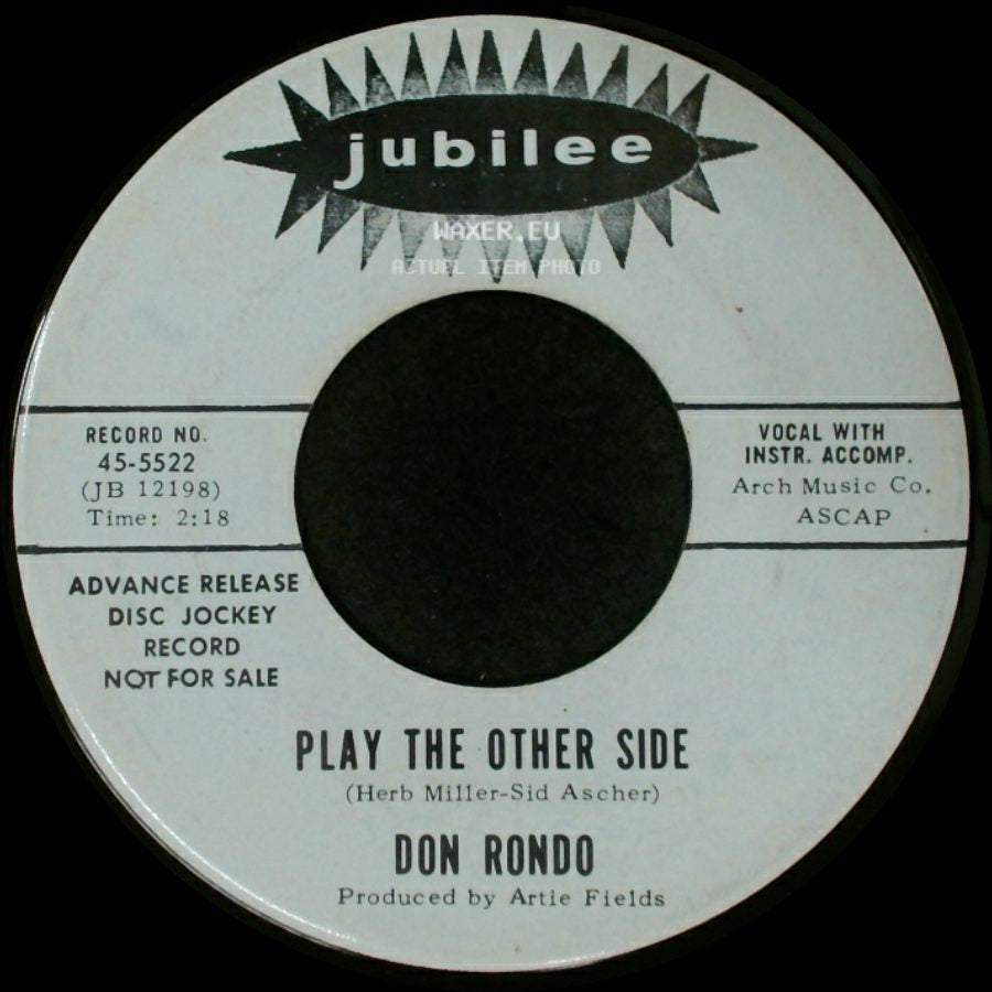 Don Rondo - Play The Other Side / Love Me Back side A