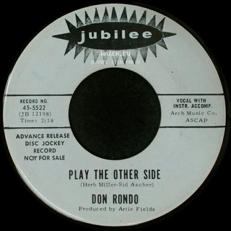 Don Rondo - Play The Other Side / Love Me Back side A