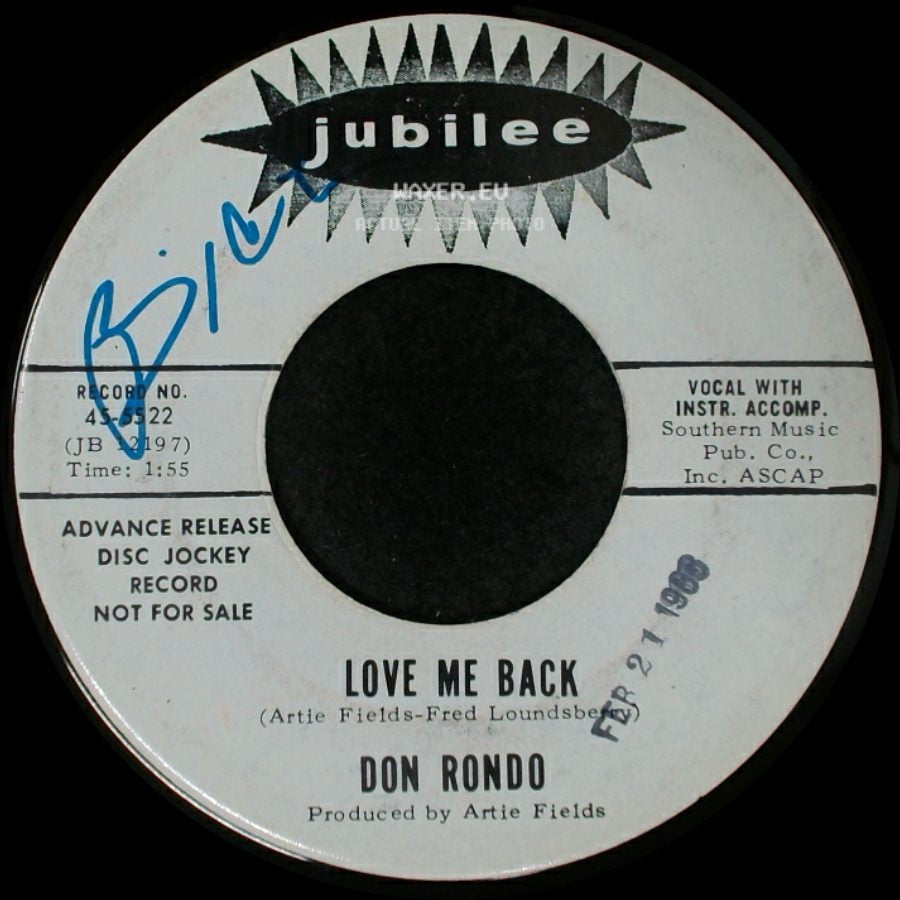 Don Rondo - Play The Other Side / Love Me Back side B