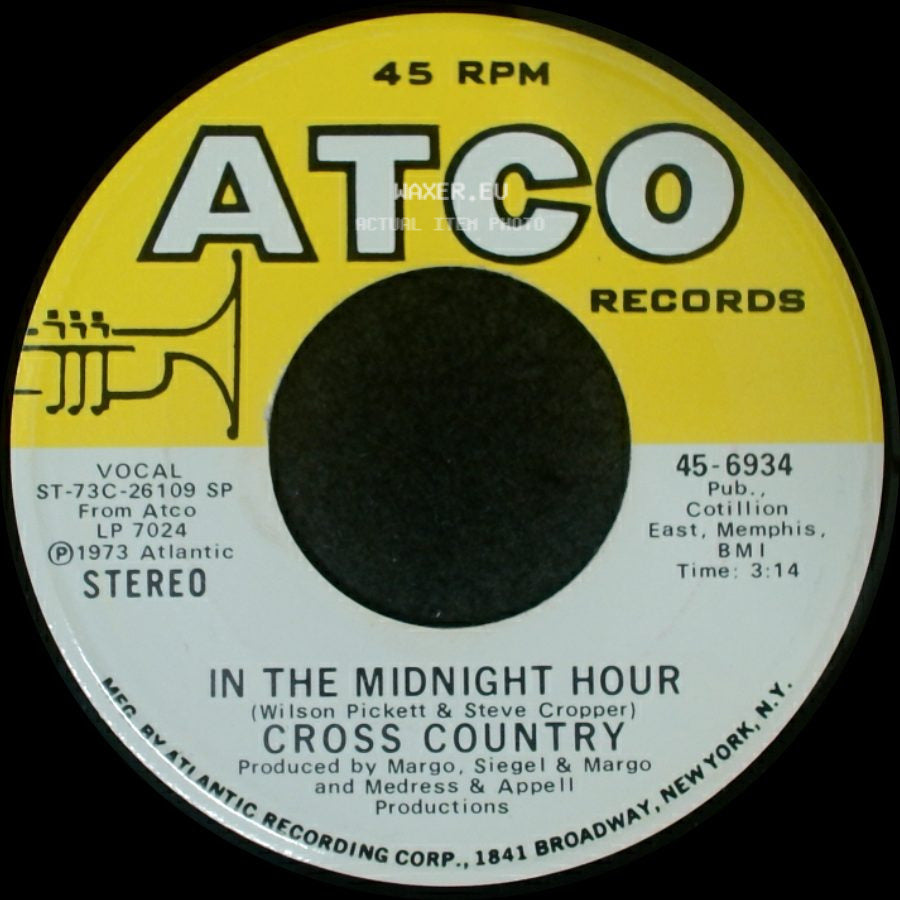Cross Country - In The Midnight Hour / A Smile Song side A