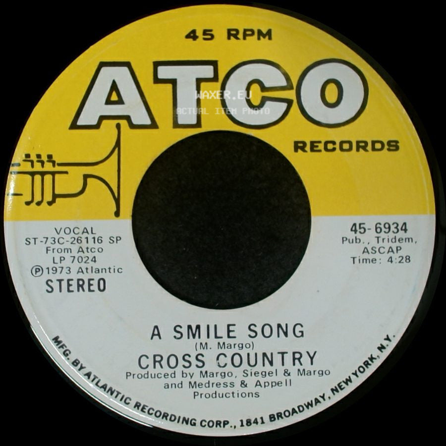 Cross Country - In The Midnight Hour / A Smile Song side B