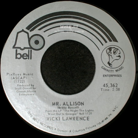 Vicki Lawrence - Mr. Allison / He Did With Me side A