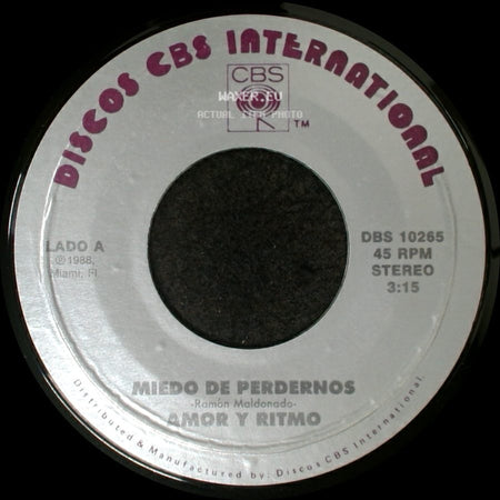 Amor Y Ritmo - Miedo De Perdernos / Ya Te Olvide side A