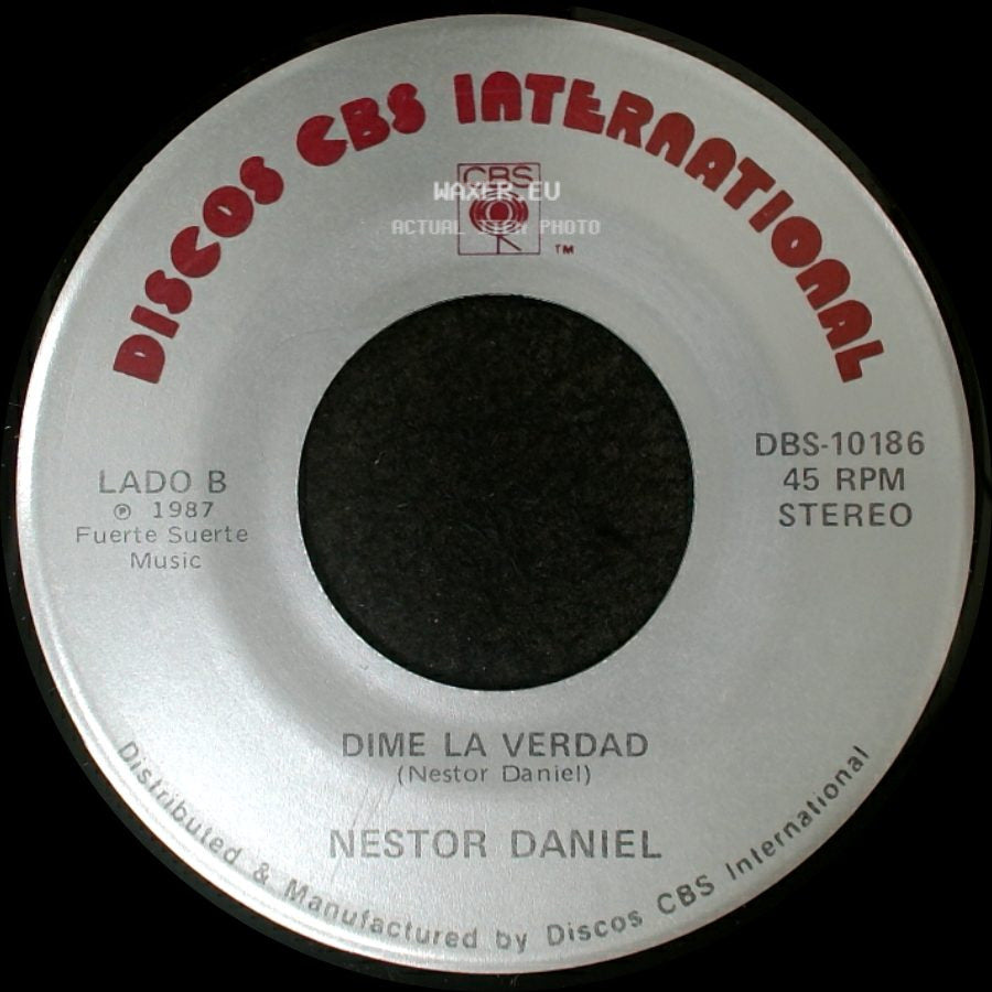 Nestor Daniel - Tomame Como Soy / Dime La Verdad side B
