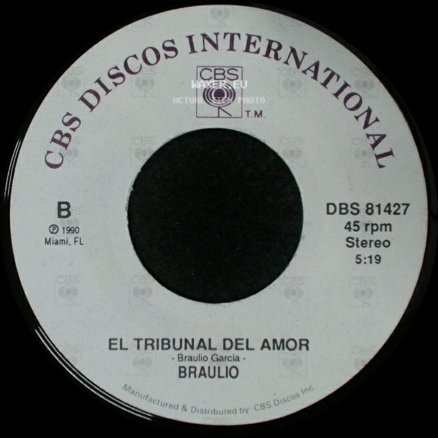 Braulio - Navegar En Ti / El Tribunal Del Amor side B