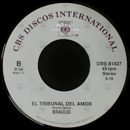Braulio - Navegar En Ti / El Tribunal Del Amor side B