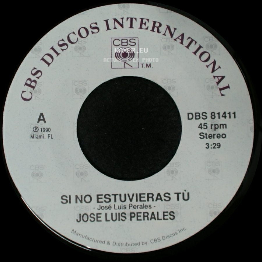 Jose Luis Perales - Si No Estuvieras Tú / Porqué Te Vas side A