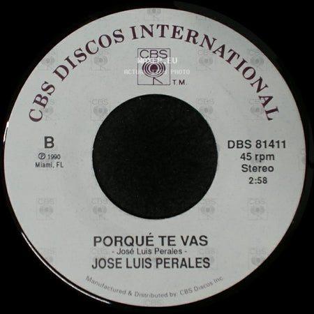 Jose Luis Perales - Si No Estuvieras Tú / Porqué Te Vas side B