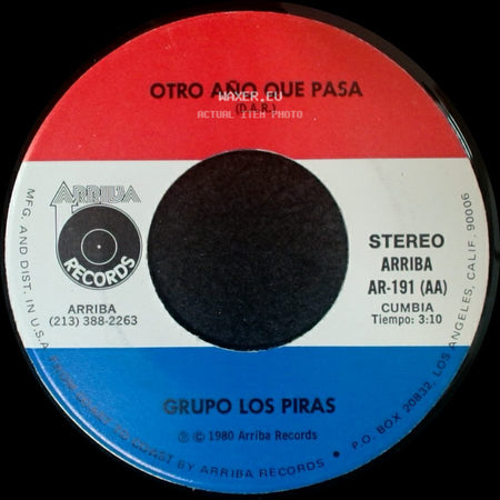 Grupo Los Piras - Dejame En Paz / Otro Año Que Pasa side B