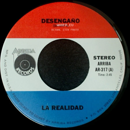 Unknown Artist - El Amor Volvera / Desengaño side B