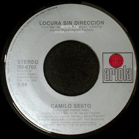 Camilo Sesto - Locura Sin Direccion / Acompaname side A