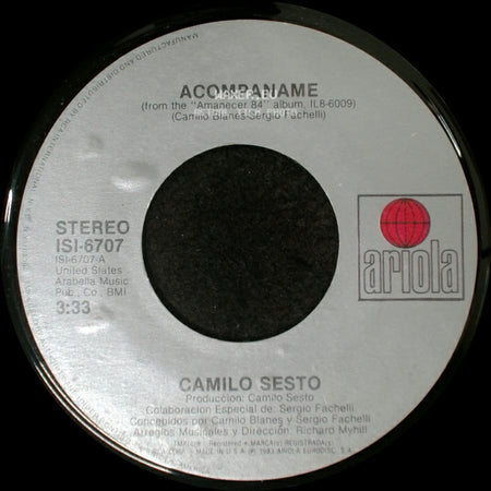 Camilo Sesto - Locura Sin Direccion / Acompaname side B