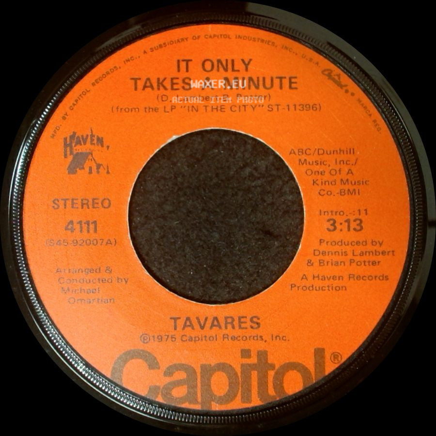 Tavares - It Only Takes A Minute / I Hope She Chooses Me side A