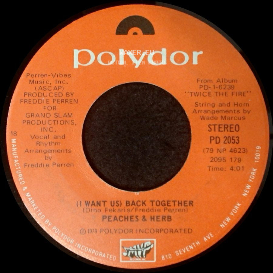 Peaches & Herb - (I Want Us) Back Together / I Pledge My Love side A
