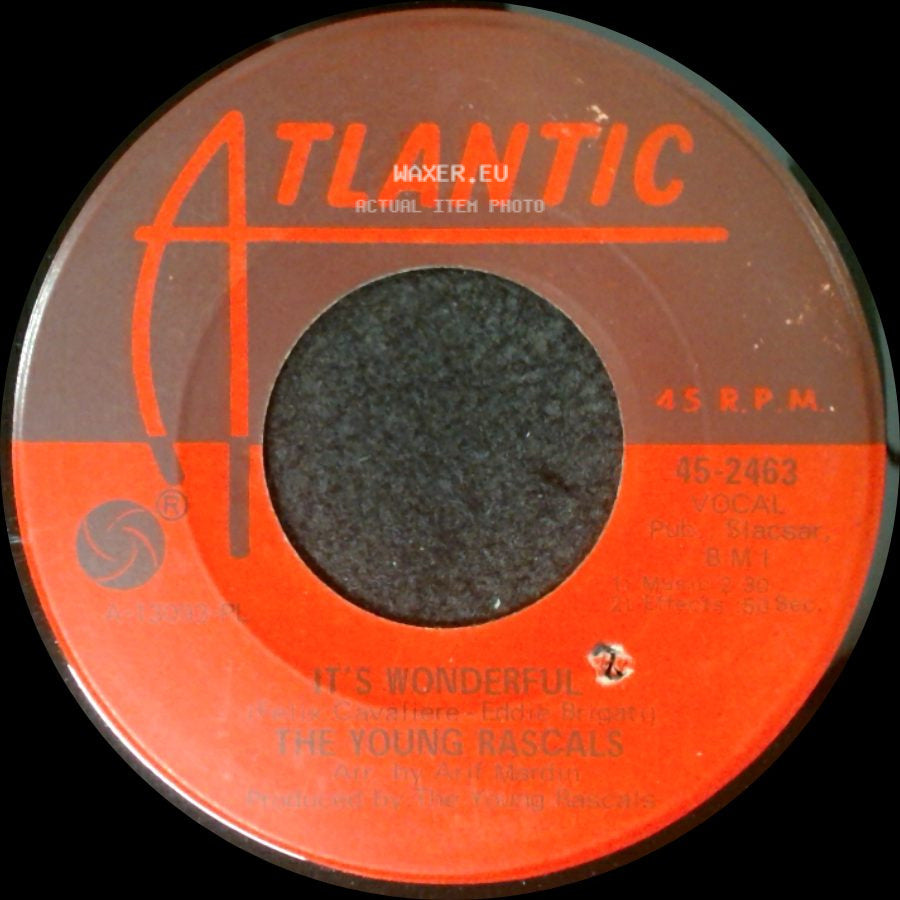 The Young Rascals - It's Wonderful / Of Course side A