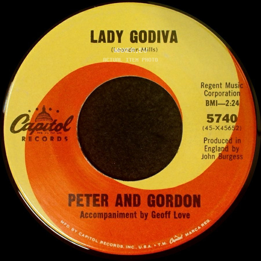 Peter And Gordon - Morning's Calling / Lady Godiva side B