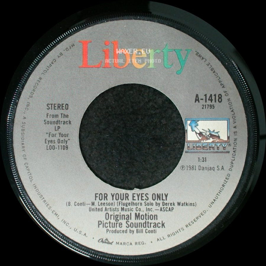 Sheena Easton - For Your Eyes Only / For Your Eyes Only side B