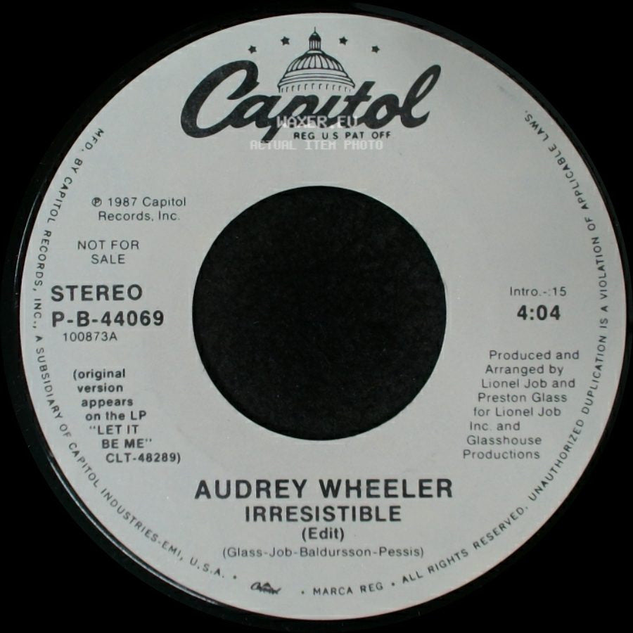 Audrey Wheeler - Irresistible / Irresistible (Edit) side A
