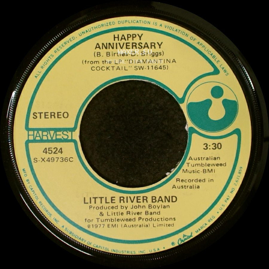 Little River Band - Changed And Different / Happy Anniversary side B