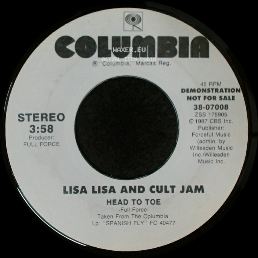 Lisa Lisa And Cult Jam - Head To Toe / Head To Toe side A