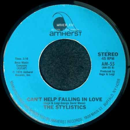 The Stylistics - Heavy Fallin' Out / Can't Help Falling In Love side B